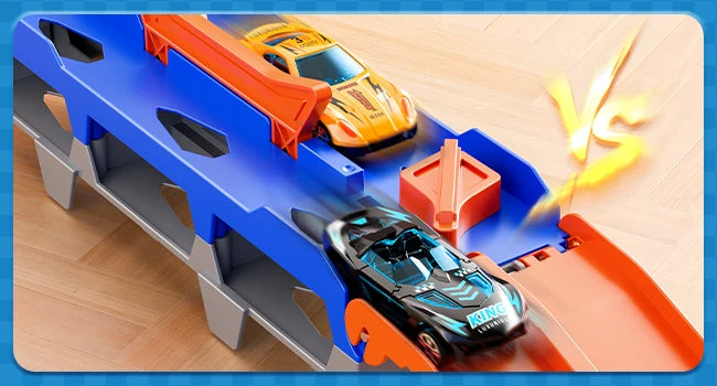 Dinosaur Truck Toy Set with Die-Cast Racing Cars for Kids