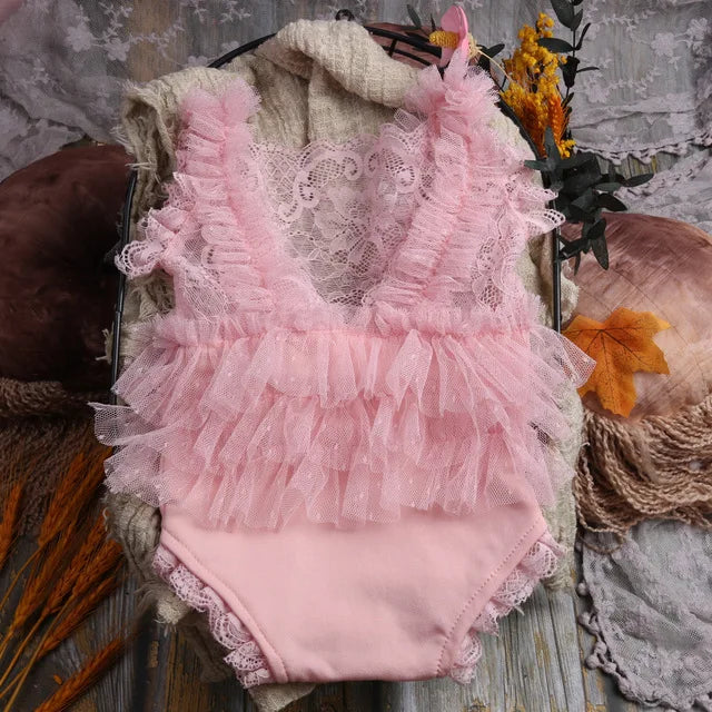 Newborn Photography Props Outfit Baby Girl Dress  Romper Baby Fotografia Accessories