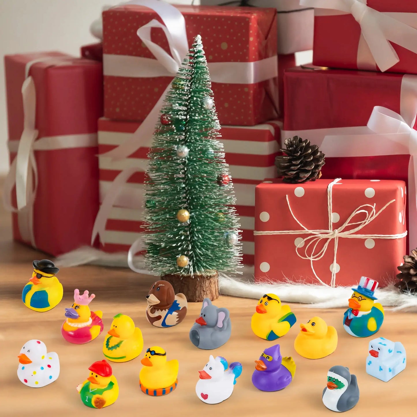 Joyfy Rubber Ducks Random Assortment Mini Toys for Kids Bath