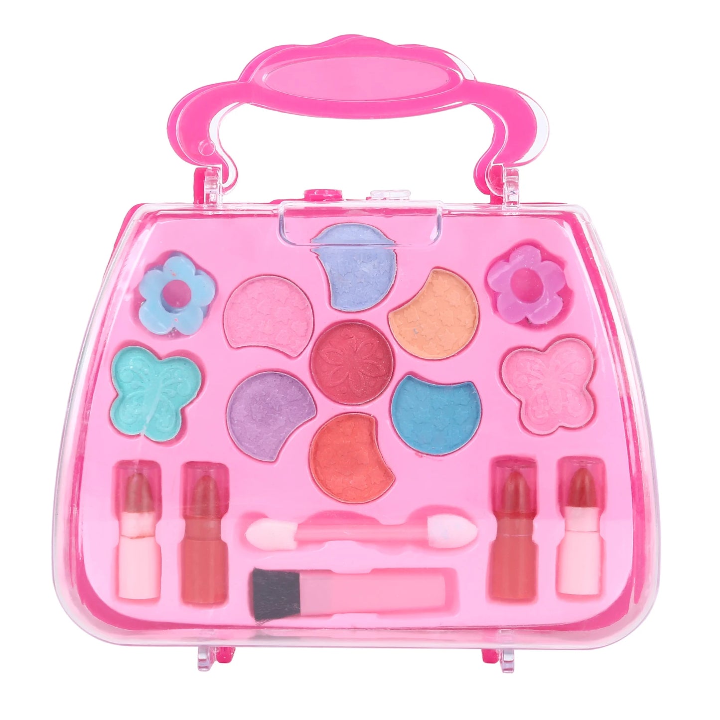 Makeup Toys For Girls Kids Cosmetic Set with Cosmetic Case Pretend Play Dress Up Toys
