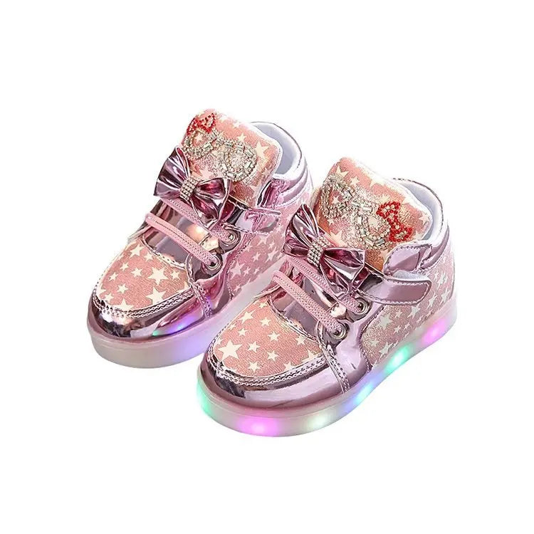 Lyra Kids Light Up Sneakers - Luminous Board Shoes for Spring