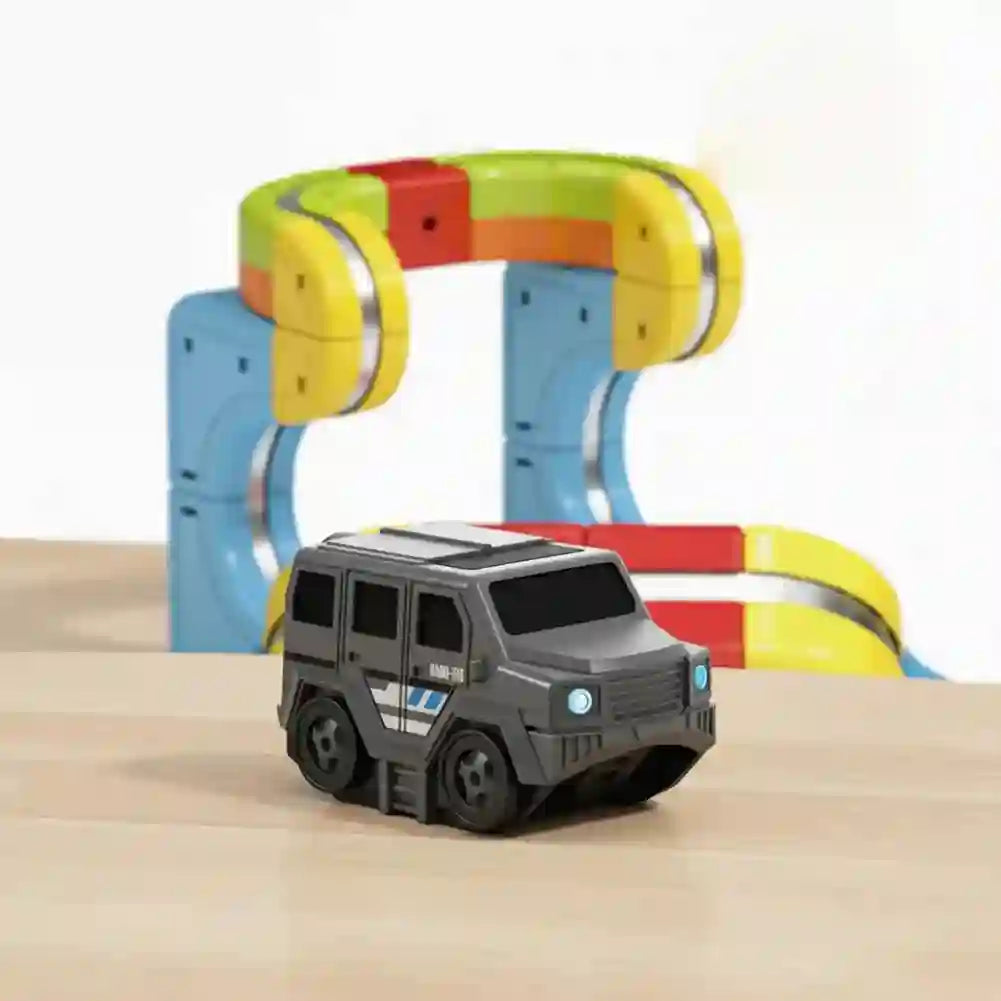 Electric Magnetic Car Track Toys for DIY Railway Fun