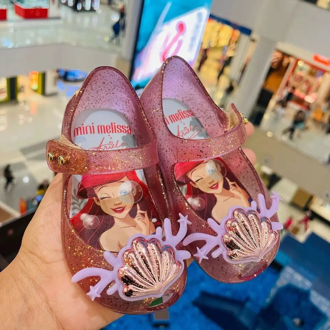 New Disney girls mermaid princess cute Sandals shoes non-slip soft bottom sports shoes for girl gift