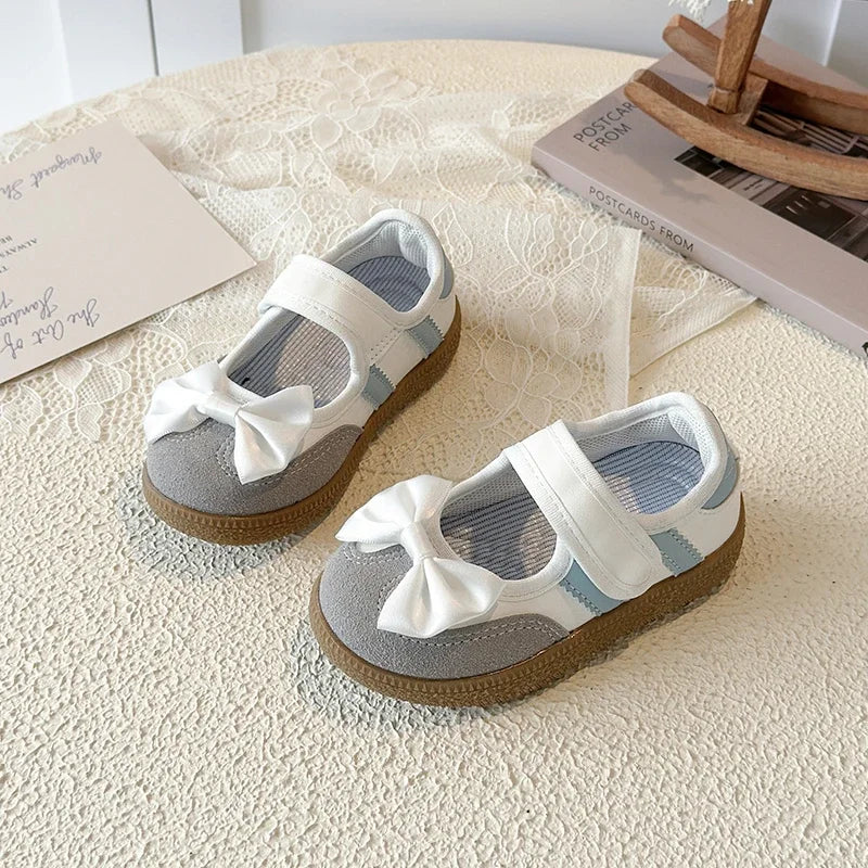 Girls Summer Sandals Cute Bowknot Children Shoes Soft Sole Toddler Beach Sandals Kids Casual Closed Toe Flats Outdoor Sneakers