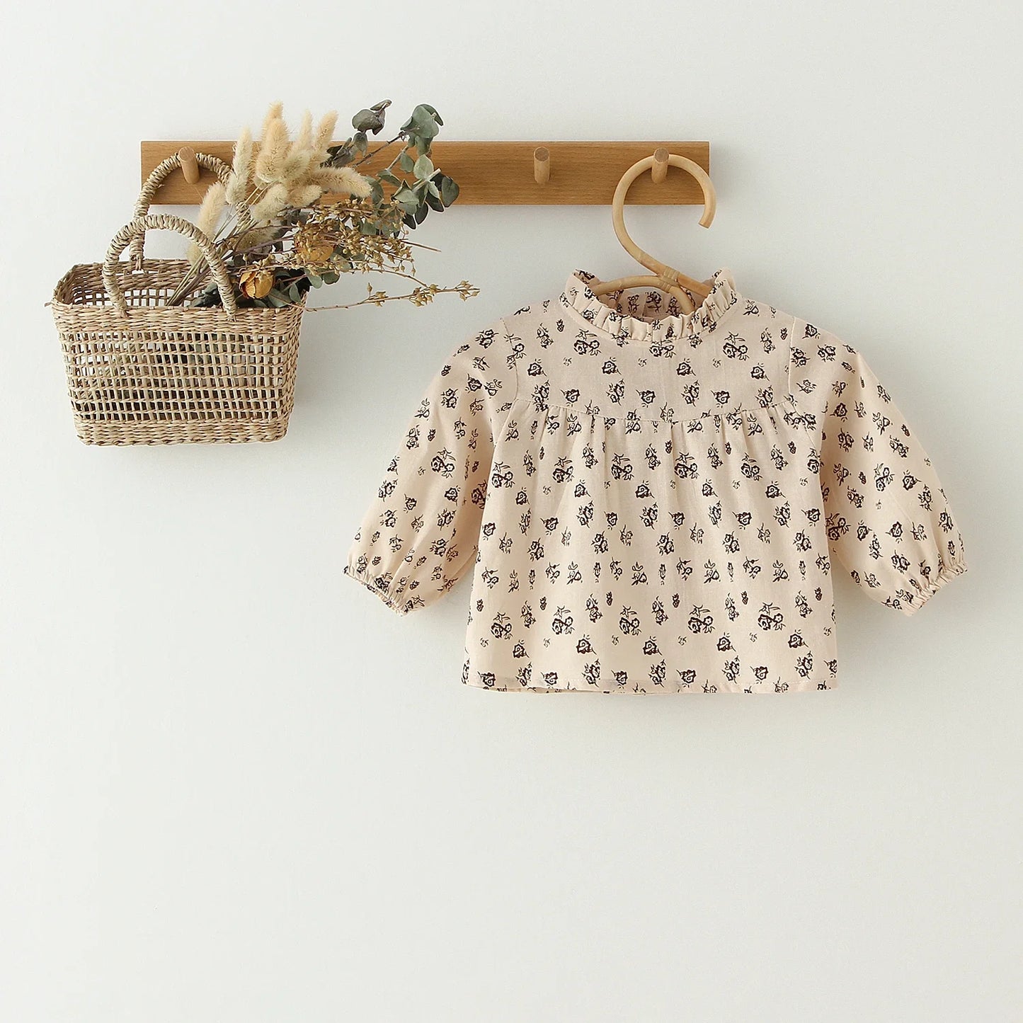 Isla Floral Blouse Long Sleeve Cotton Tops