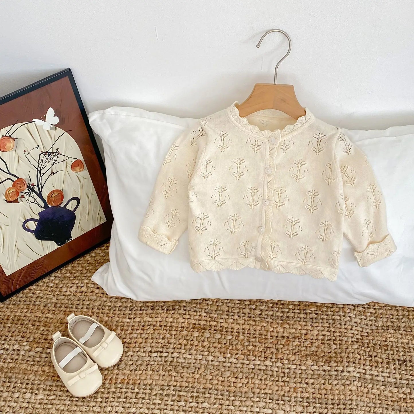 Trina Delicate Baby Cardigan Long Sleeved Top