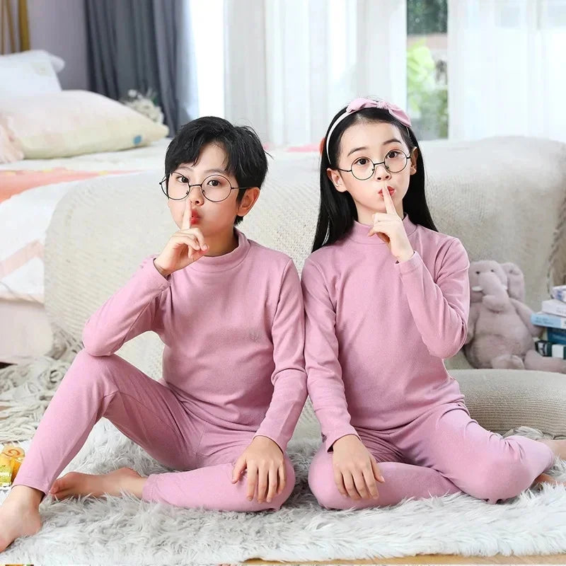 Boy Sleepwear Sets Winter Underwear Pajama and Pants