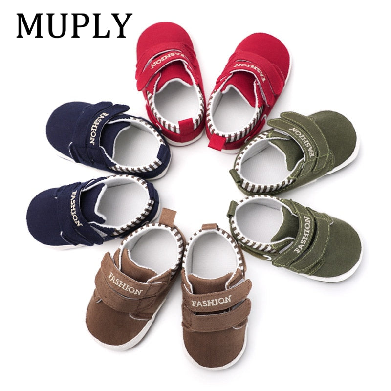 Infant Babies Boys Girls Shoes Soft Sole Canvas