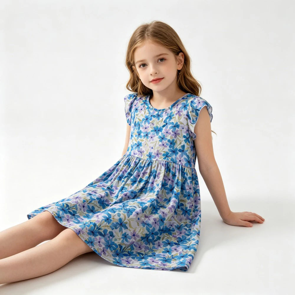 Girls Dresses Toddler Baby 1 to 2 3 4 5 6 7 8 9 10 11 12 13 14 15 16 Years Girl Casual Dress Teenager Korean Cute Children Dress
