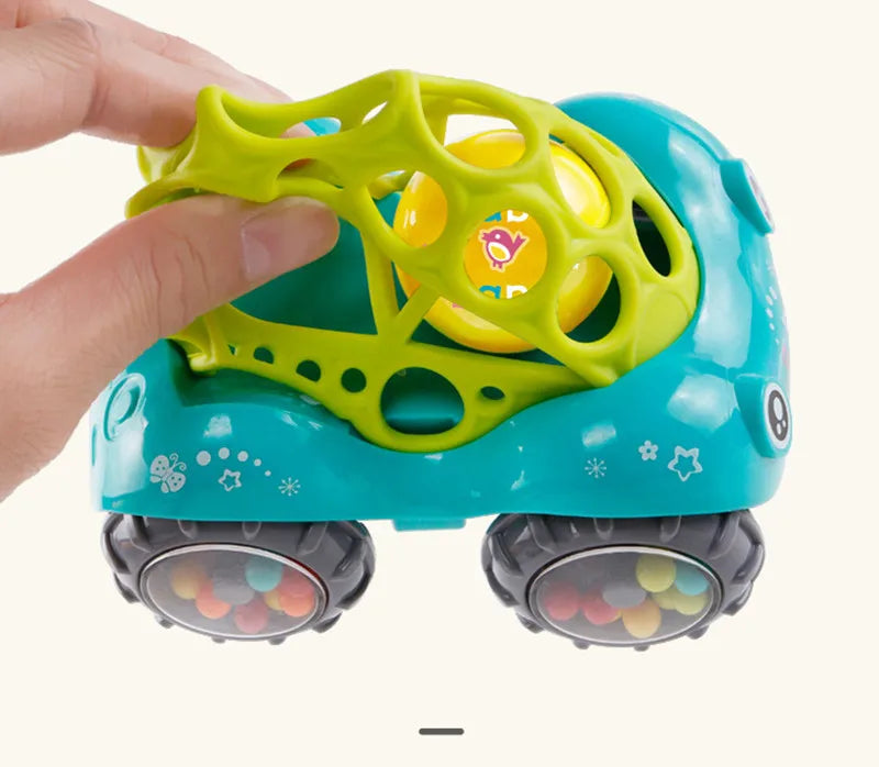 Baby Car Toys for 6 12 Months Friction Car Infant Soft Rubber Inertial Push and Go