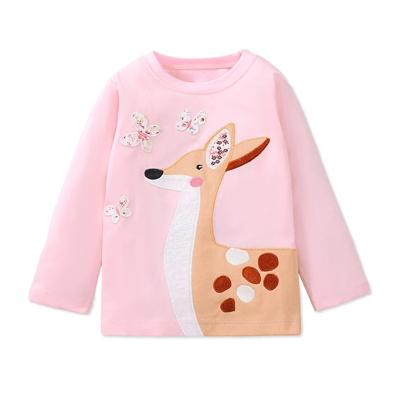 Emma Clothes Girls Children's Clothing Tops Embroidery Cartoon