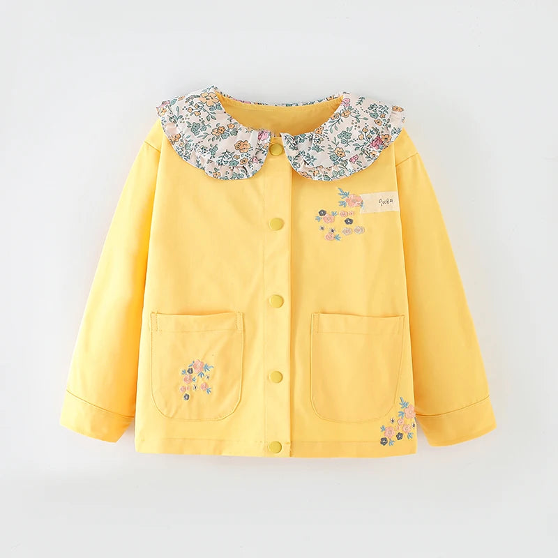Laila Baby Girls Cute Lapel Collar Jacket Autumn Flowers - GuGuTon baby store - Baby Fashion - Toddlers Outfits - Babies Outfits - Toddler Clothes - Kids Clothing - Newborn Clothes - Newborn Wear - Kids Wear - Trending Clothes - Trending Outfits - Fall Fashion - Winter Fashion - Girls Clothes - Boys Clothes - Babies Wear - Kids Accessories - KidsWear - Summer Clothes - Summer Fashion - Summer Trend - Falls Sweaters - Tops - Bottom - Jeans - Blouse - Dresses - Newborn Dresses - Toys