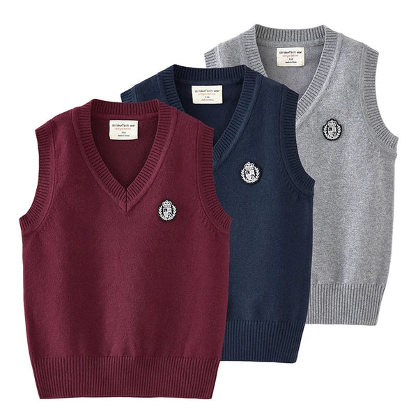 Stiven Uniform Autumn Children's Vest Sweater