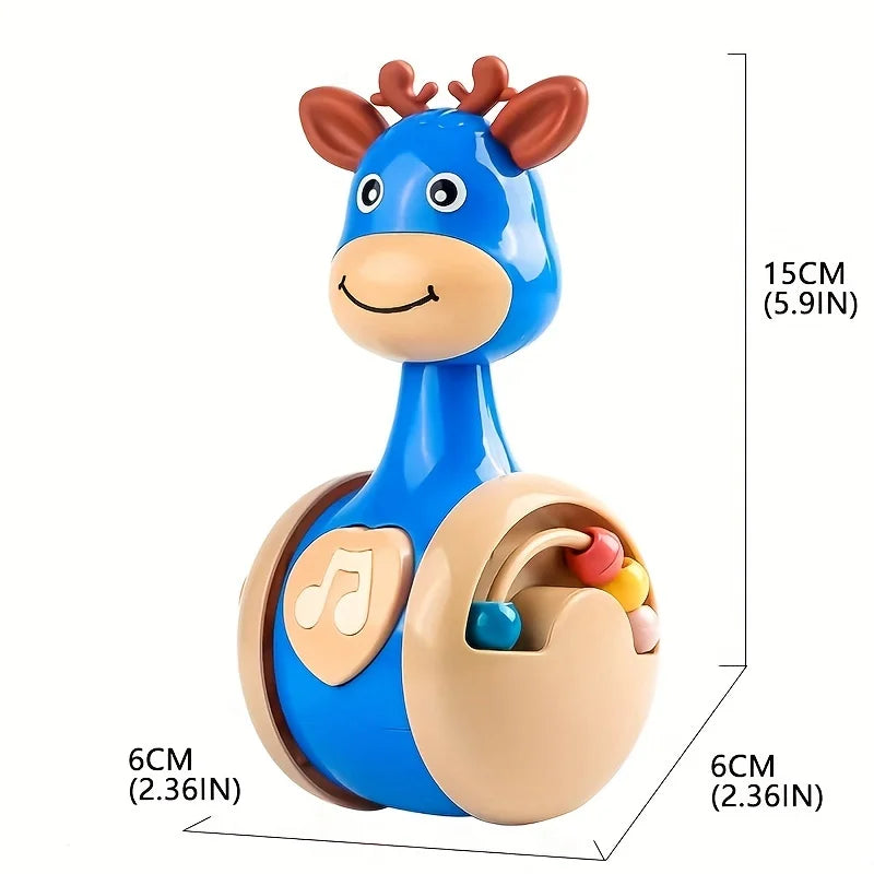 Roly Poly Baby Toys 6 to 12 Months, Tumbler Wobbler Toys for Infant Boy Girl - Perfect for Learning