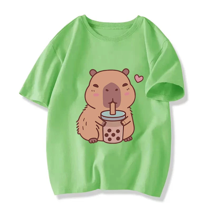 Aisson Anime Short Sleeved O-Neck Tees Tops