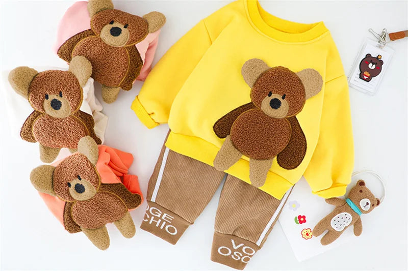 Oliver Thickening Cartoon Bear Sweater