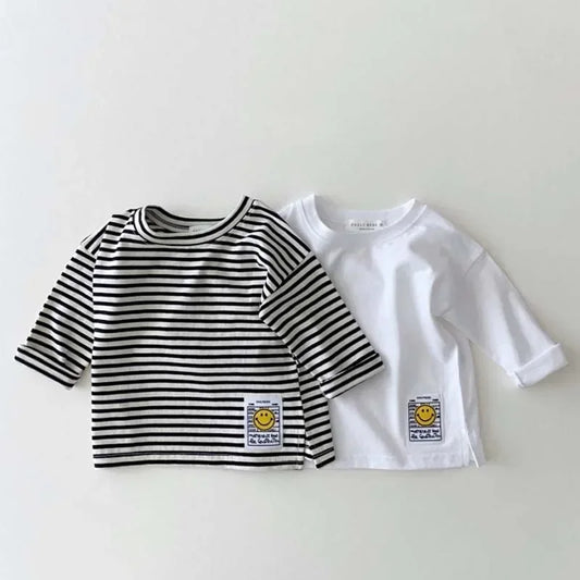Marcos Simple Smiling Face Casual Tees