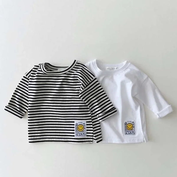 Marcos Simple Smiling Face Casual Tees