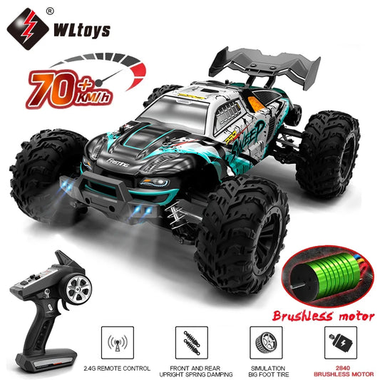1:16 70KM/H Or 50KM/H 4WD RC Car With LED Remote Control Cars High Speed Drift Monster 4x4