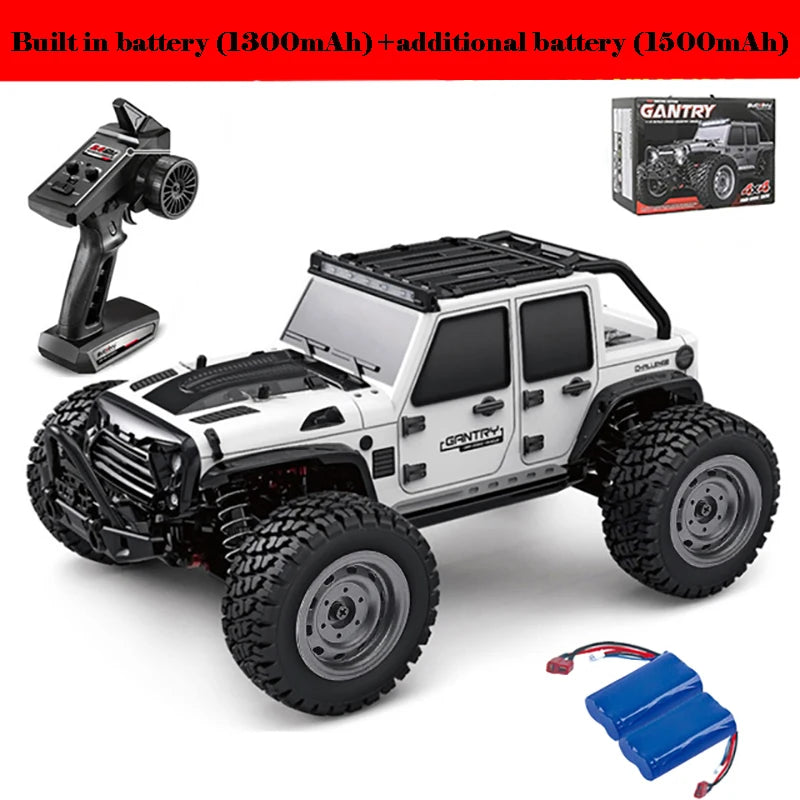 16103 Fast Rc Cars 50km/h 1/16 Off Road 4WD with LED Headlights,2.4G Waterproof Remote Control Monster Truck for Adults and Kids