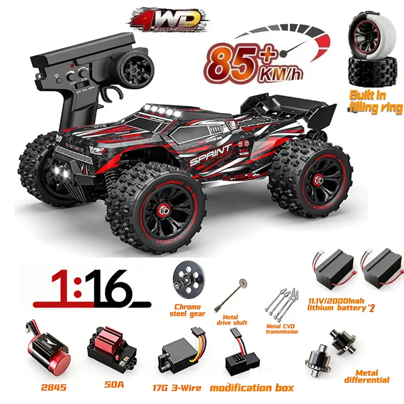 MJX Hyper TS 9522 Pro RC Car Brushless 4WD High-Speed 85km/h Remote Control Off-Road Truck with Big Wheels Easy Control Vehicle
