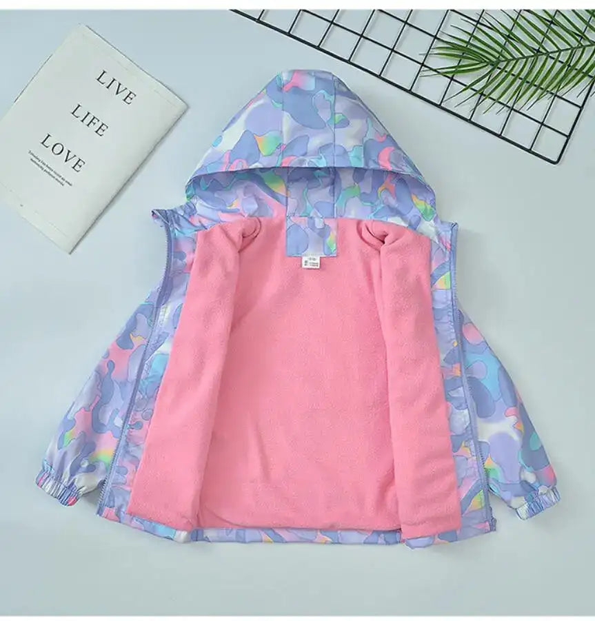 Kirsys Polar Fleece Outdoor Jacket Thickened Hooded Windbreaker