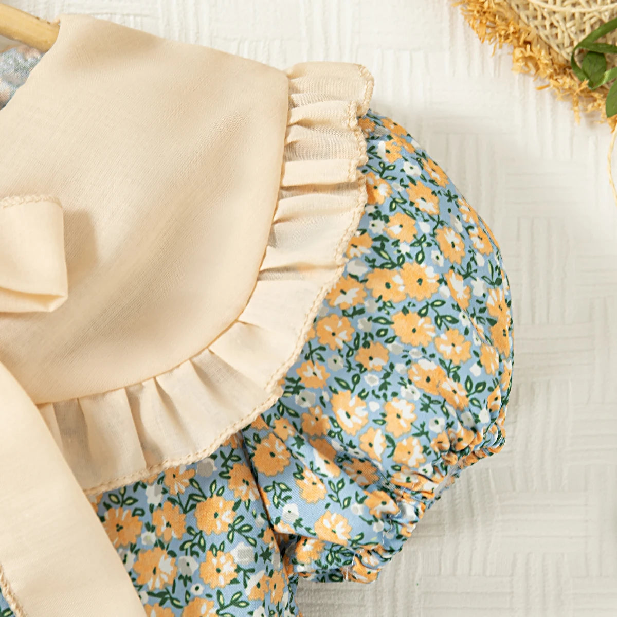 Baby Girl Dresses Summer Floral Bow Short Sleeve Girls Dresses
