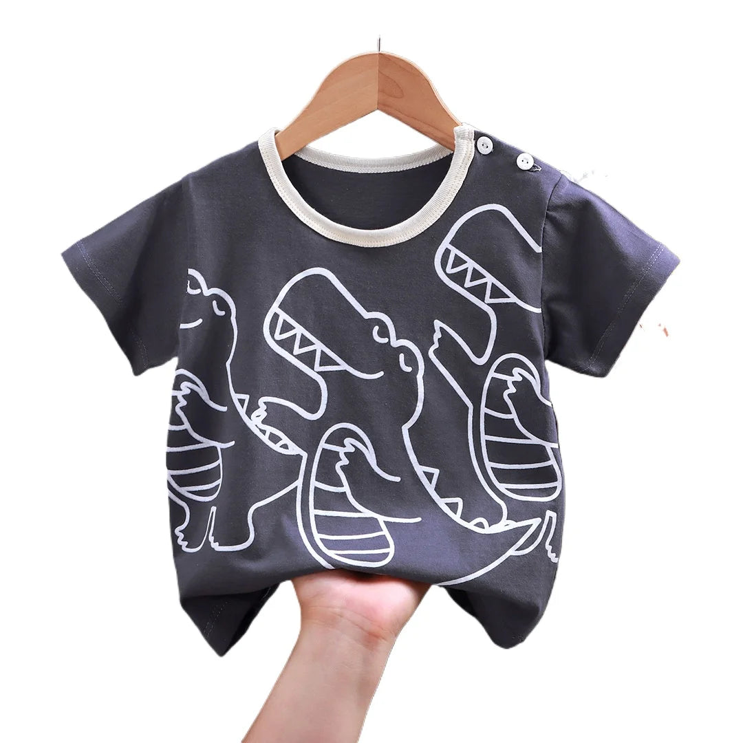 Hardin Half-Sleeved Bottoming Casual Tees - GuGuTon baby store - Baby Fashion - Toddlers Outfits - Babies Outfits - Toddler Clothes - Kids Clothing - Newborn Clothes - Newborn Wear - Kids Wear - Trending Clothes - Trending Outfits - Fall Fashion - Winter Fashion - Girls Clothes - Boys Clothes - Babies Wear - Kids Accessories - KidsWear - Summer Clothes - Summer Fashion - Summer Trend - Falls Sweaters - Tops - Bottom - Jeans - Blouse - Dresses - Newborn Dresses - Toys