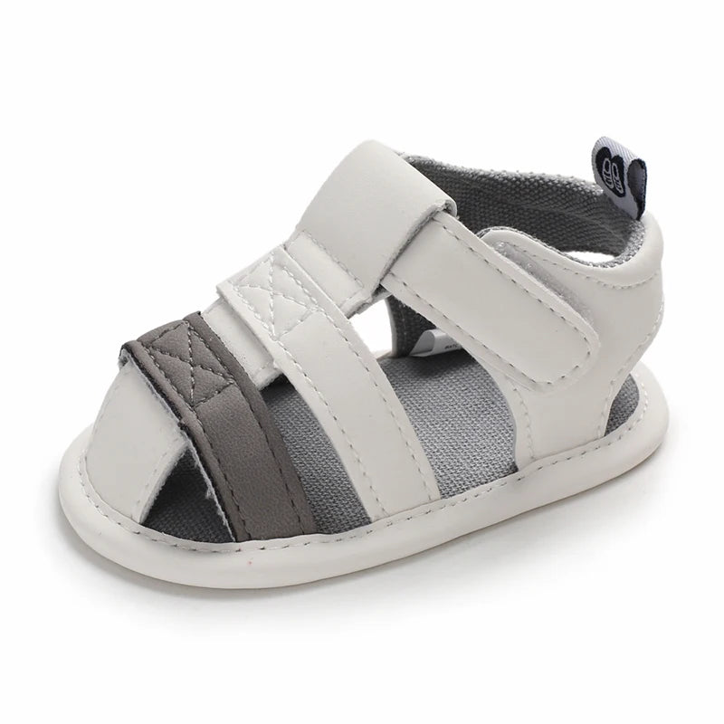 Baby Shoes For Boys and Girls Aged 0-1 In Summer With Perforated Sandals and Non Slip Soft Soles For Learning To Walk