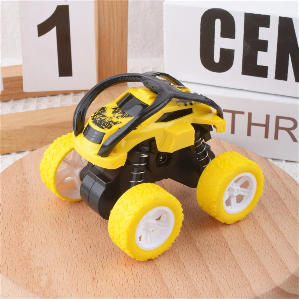 Monster Trucks Toys for Boys - Toddler Push & Go Stunt Cars with Flip Action, Race Car Set for Kids