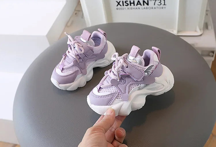 2024 Children's Sneakers Boy Spring Autumn Kids School Basketball Shoes Fashion Girls Causal Walking Shoes Breathable Non-slip