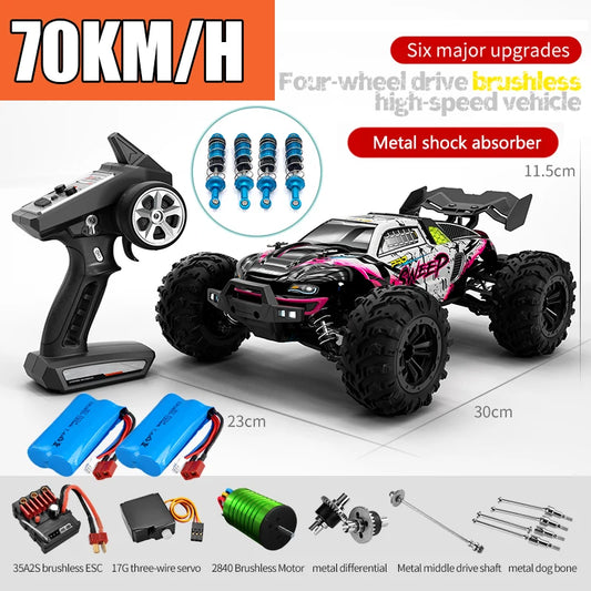 Rc Car Off Road 4x4 High Speed 70KM/H Remote Control Car with LED Headlight