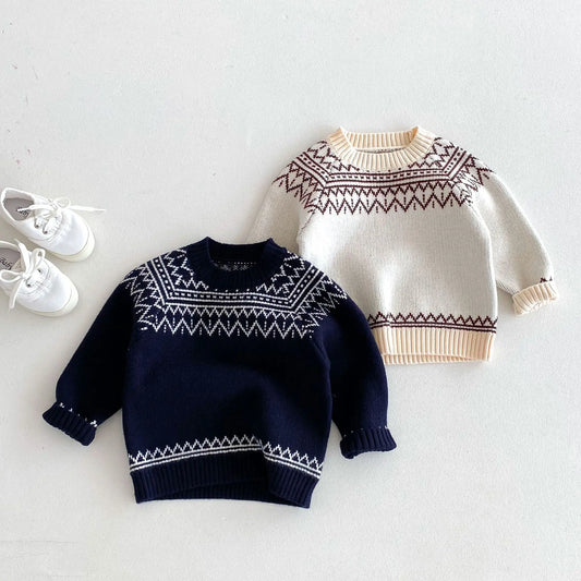 Richard Pullover Toddler Knit Cotton Sweater