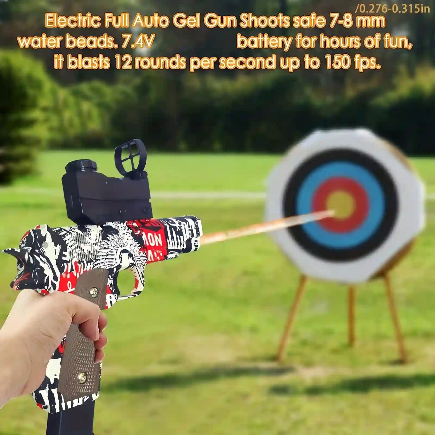 Electric Blaster Pistol Toy - Automatic Outdoor Gun Play