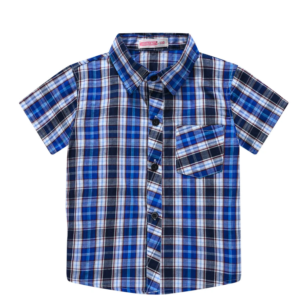 Ivan Children's Clothing Boy Plaid Shirt