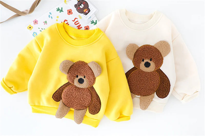 Oliver Thickening Cartoon Bear Sweater