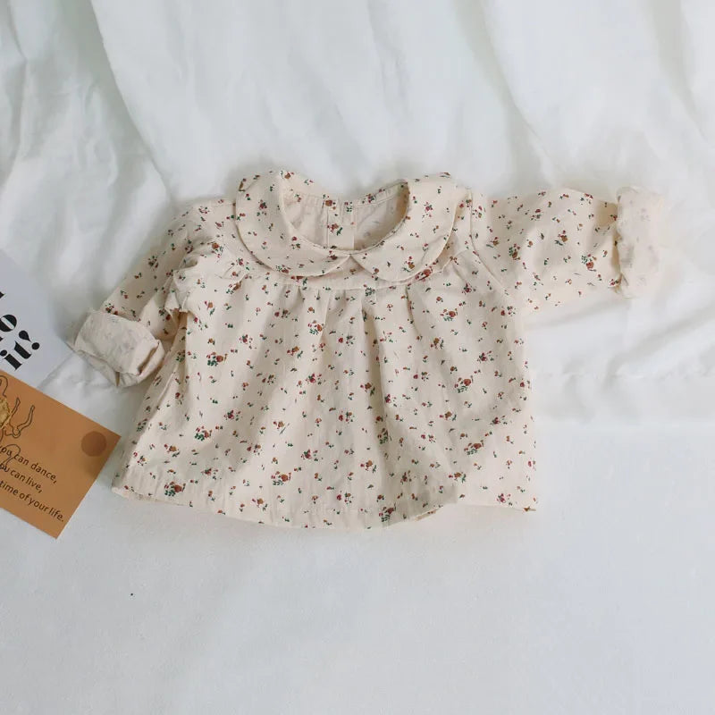 Isla Floral Blouse Long Sleeve Cotton Tops