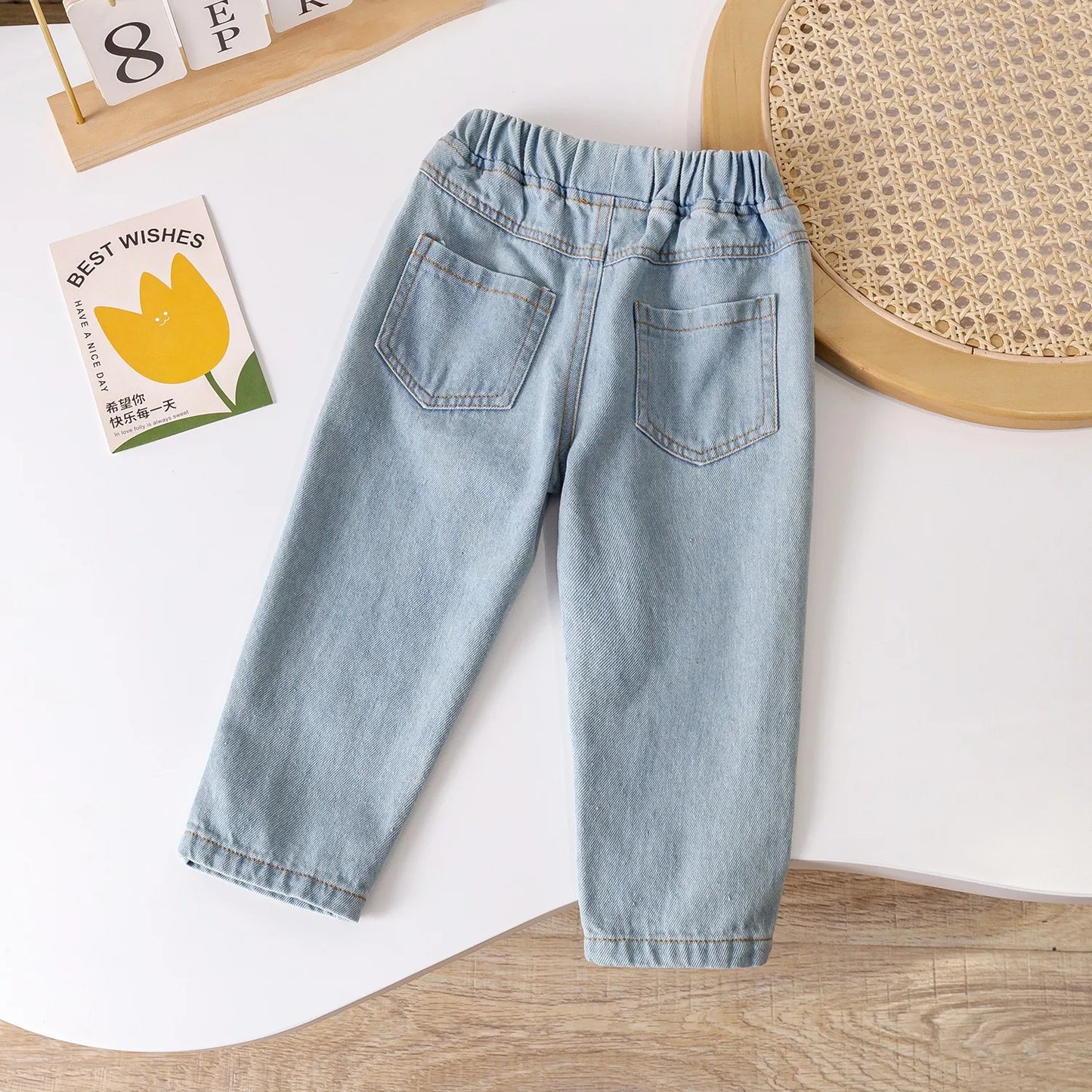 Marcos Ripped Jeans Kids Trousers Toddler Girl Fall Clothes