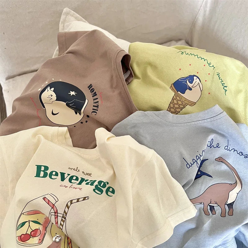 Carlos Cotton Cartoon Infant Toddler Tees - GuGuTon baby store - Baby Fashion - Toddlers Outfits - Babies Outfits - Toddler Clothes - Kids Clothing - Newborn Clothes - Newborn Wear - Kids Wear - Trending Clothes - Trending Outfits - Fall Fashion - Winter Fashion - Girls Clothes - Boys Clothes - Babies Wear - Kids Accessories - KidsWear - Summer Clothes - Summer Fashion - Summer Trend - Falls Sweaters - Tops - Bottom - Jeans - Blouse - Dresses - Newborn Dresses - Toys