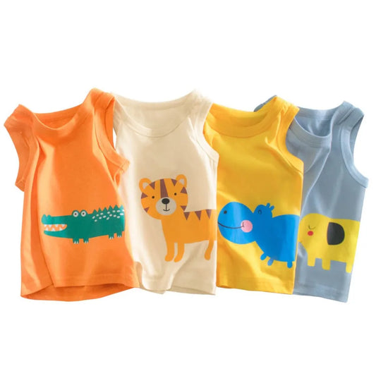 Ismael Crocodile Shark Sleeveless Tees