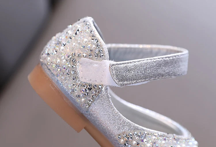 Girl's Princess Shoes Summer Glimmer Round Toe Party Dance Flat Shoe