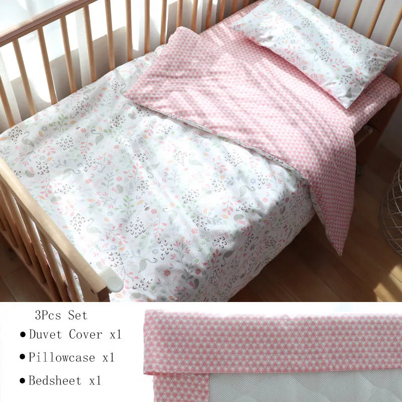 Newborns Pure Cotton Crib Kit Cot Linen Duvet Cover Bedding Set - GuGuTon baby store - Baby Fashion - Toddlers Outfits - Babies Outfits - Toddler Clothes - Kids Clothing - Newborn Clothes - Newborn Wear - Kids Wear - Trending Clothes - Trending Outfits - Fall Fashion - Winter Fashion - Girls Clothes - Boys Clothes - Babies Wear - Kids Accessories - KidsWear - Summer Clothes - Summer Fashion - Summer Trend - Falls Sweaters - Tops - Bottom - Jeans - Blouse - Dresses - Newborn Dresses - Toys