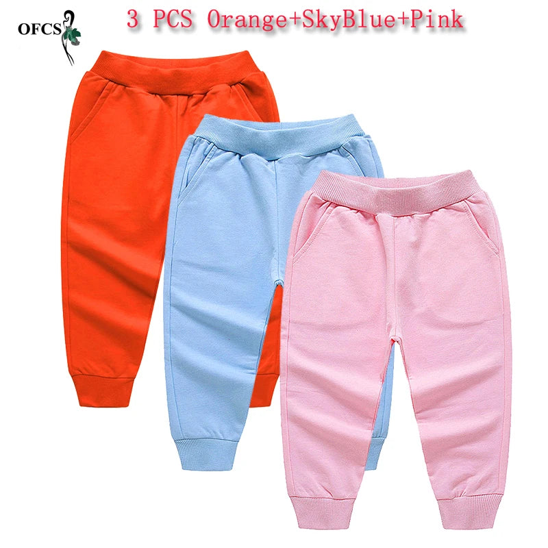 Mateo Casual Sport Pants Kids Trousers Toddler Dropshipping Solid Elastic