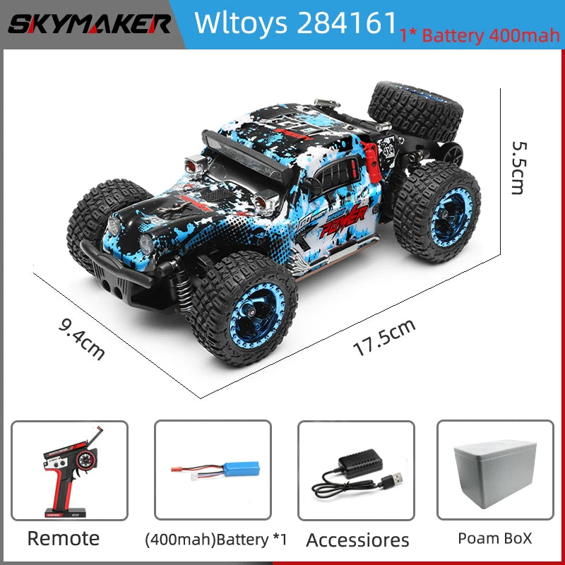 WLtoys 1/28 rc car 284010 284161 4WD Drive Off-Road 2.4G 30KM/H High Speed Alloy Car 1:28 Rally Racing  Car Toys for Kids Gift