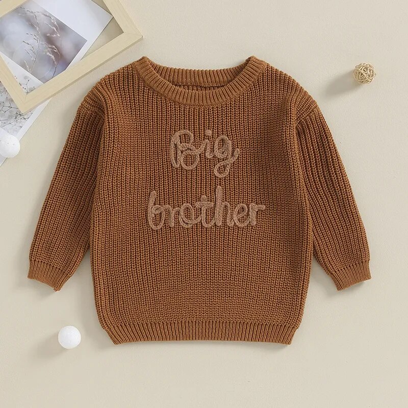 Tommy Sweaters Cotton Long Sleeve Letter Embroidery