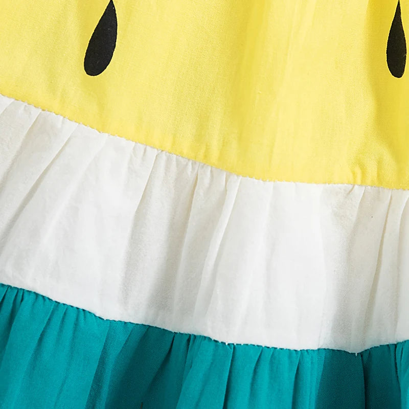 Amelia Baby Girl Summer Dress in Watermelon Style