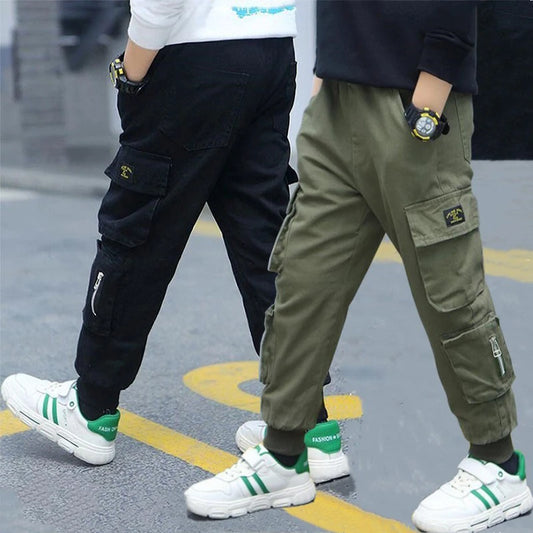 Leo Cotton Trouserss Kids Teenager Sport Pant Children Casual