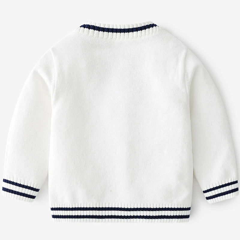 Jose V-Neck Baby Knitted Sweater