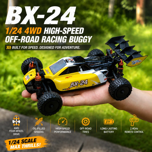 ZD Racing BX-24 1/24 4WD Brushless RC Buggy RTR Racing Car Aluminum Alloy Chassis High Speed Off Road