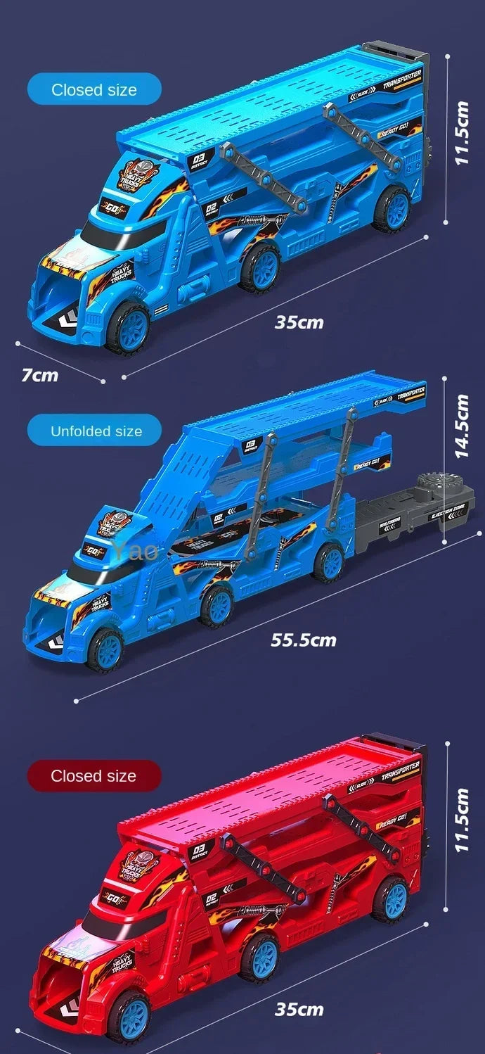 Large Kid Truck Deformation Transporter Car Toys Models